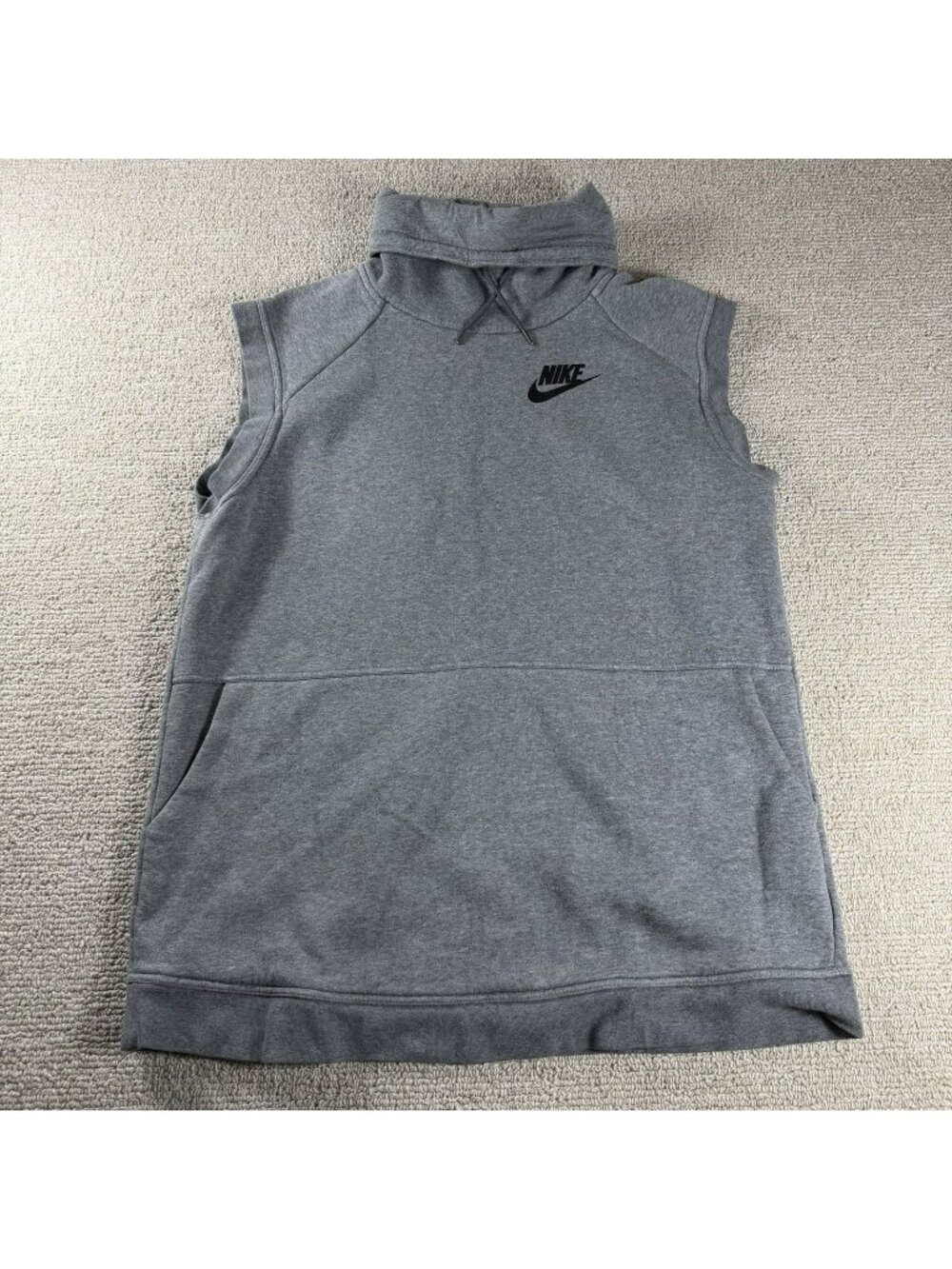 Nike Majica Rally Funnel Neck Sleeveless Sweatshirt Gray Women’s Size XLT
